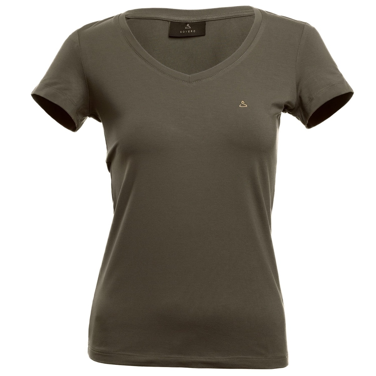 Khaki v-neck Dakota